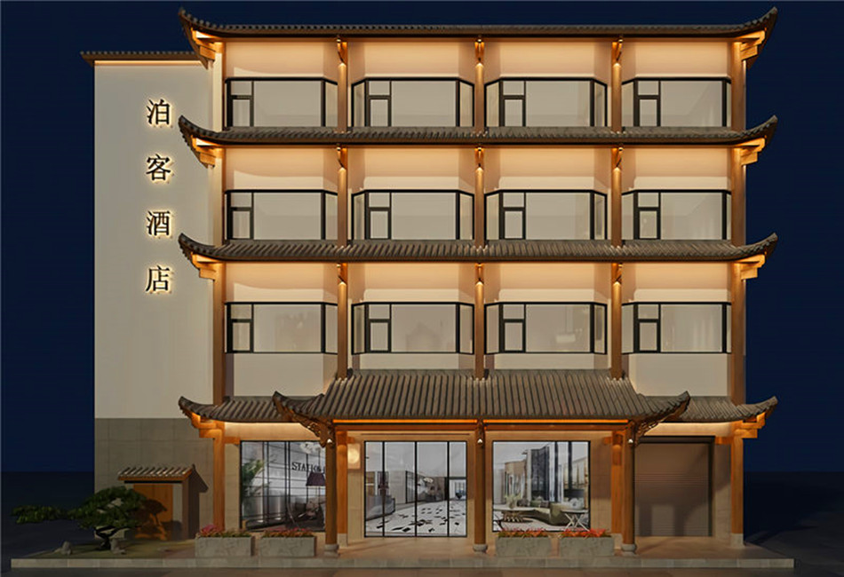 麗江古城泊客酒店外立面設(shè)計